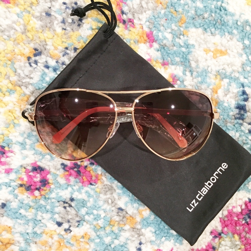 Liz Claiborne Aviator Sunglasses